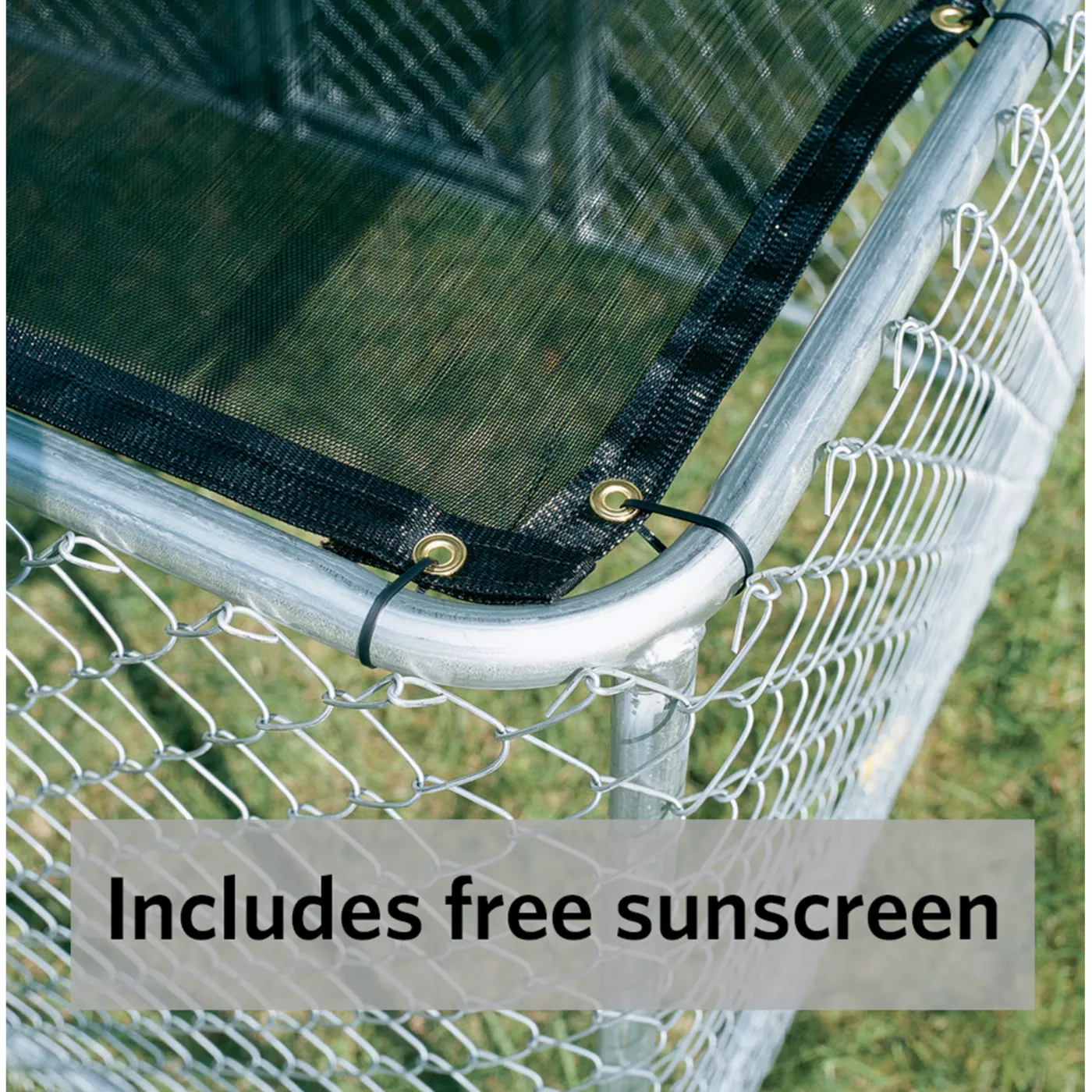 Product MidWest Chain Link Portable Kennel with Sunscreen