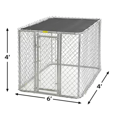 MidWest Chain Link Portable Kennel with Sunscreen