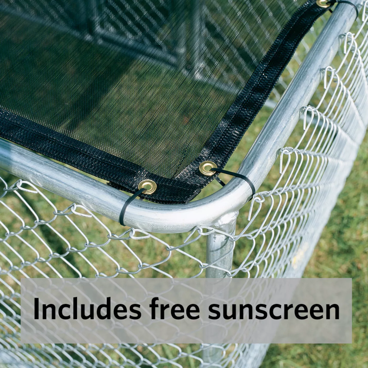 MidWest Chain Link Portable Kennel with Sunscreen