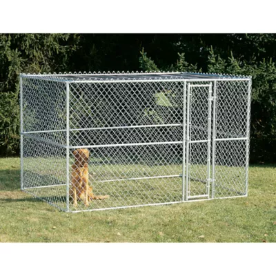 MidWest Chain Link Portable Kennel with Sunscreen