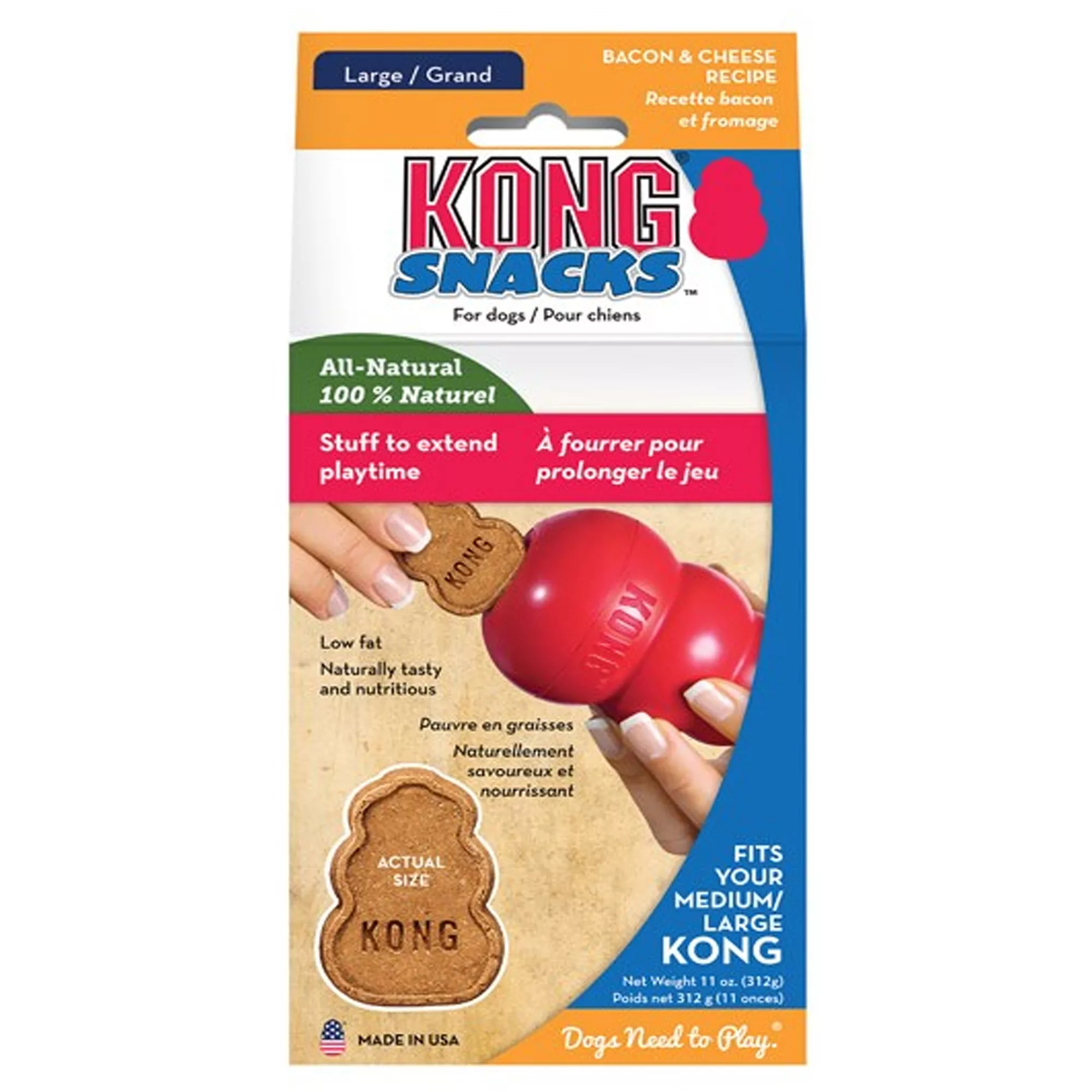 KONG® Snacks&trade; Bacon & Cheese Dog Treat