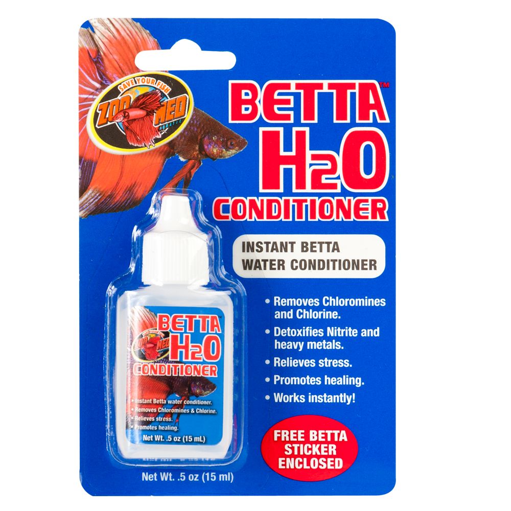 Zoo Med Betta H2o Aquarium Water Conditioner Fish Water Care Conditioning Petsmart