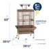 Prevue Pet Products Wrought Iron Select Bird Cage image thumbnail 2