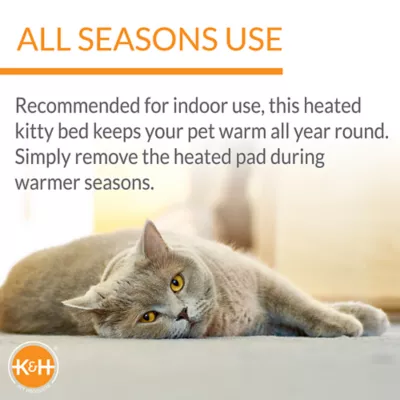 Product K&H Pet Products Thermo-Kitty Heated Cat Bed