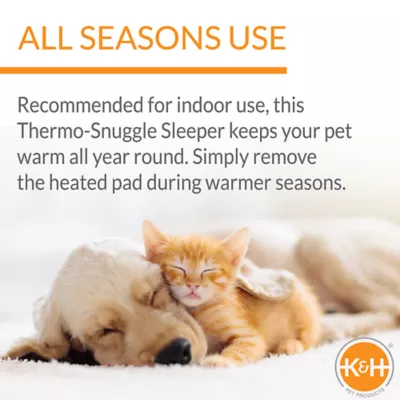 Product K&H Pet Heated Thermo Snuggly Sleeper Dog Bed