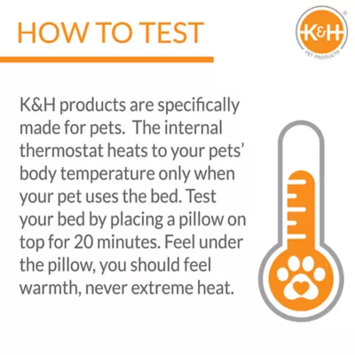 Product K&H Pet Heated Thermo Snuggly Sleeper Dog Bed