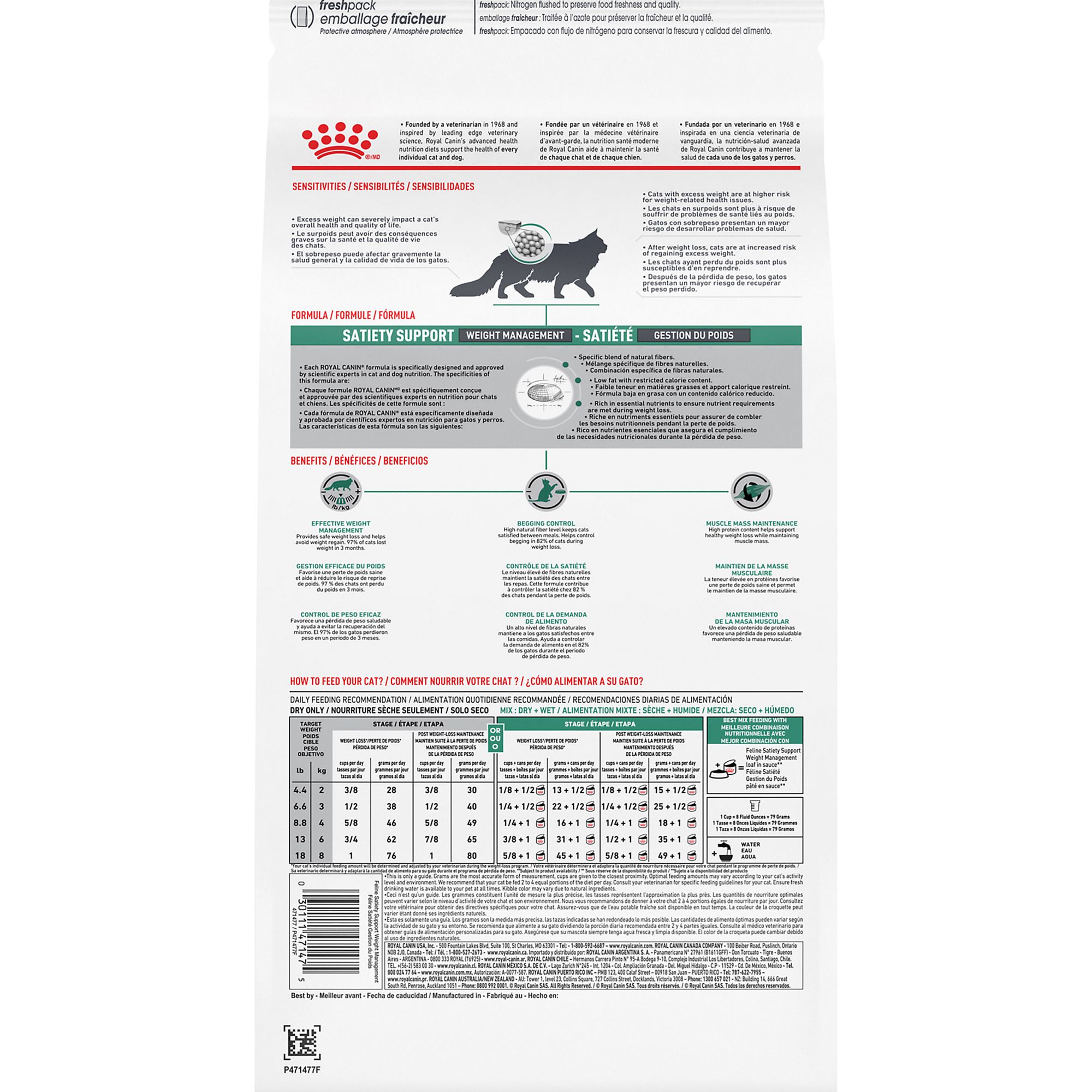 Royal Canin Veterinary Diet Satiety Support Adult Cat Food Cat Veterinary Diets Petsmart