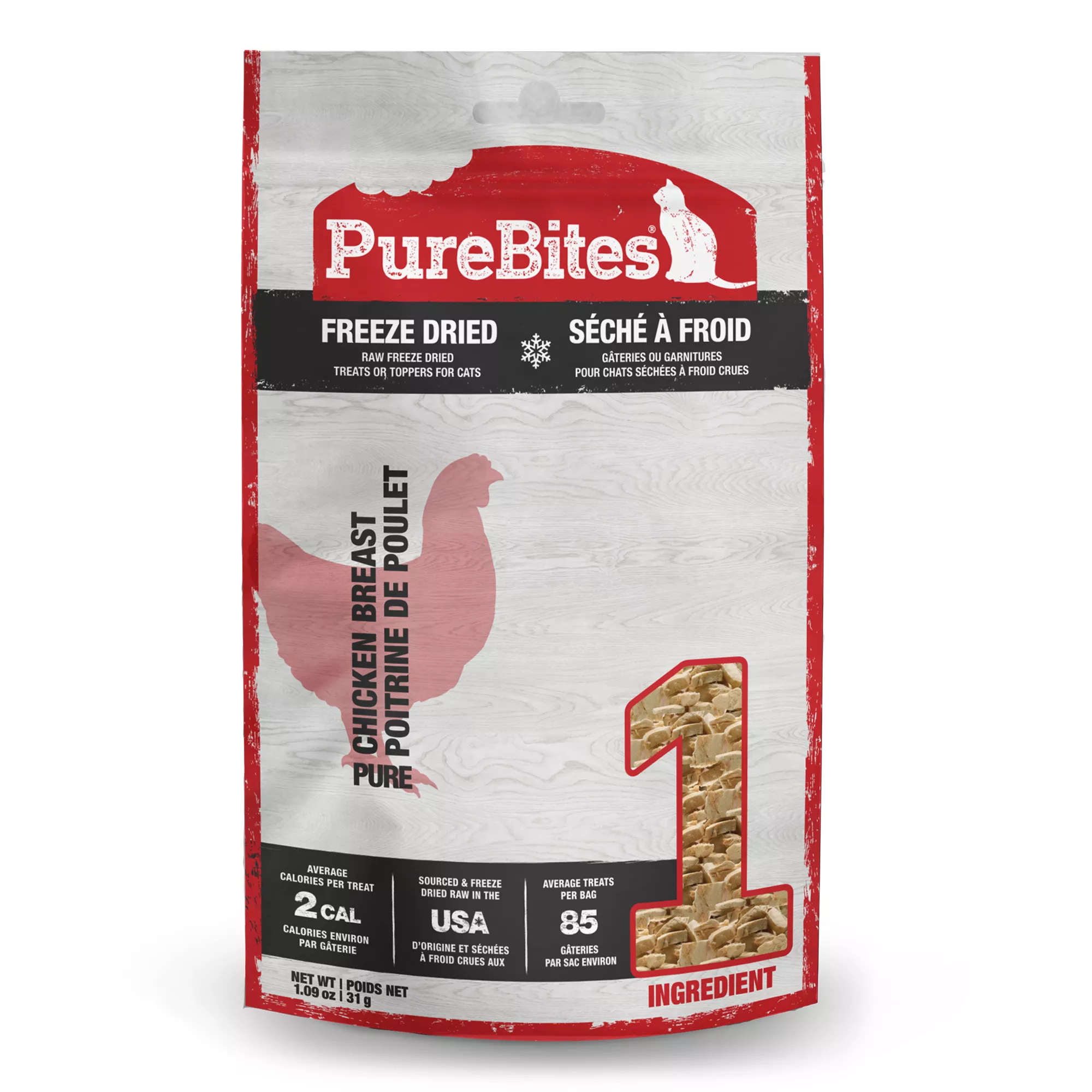 PureBites® Freeze Dried Cat Treat - Natural, Chicken