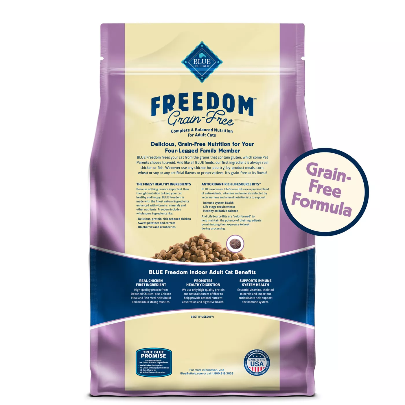 Blue Buffalo Freedom All Life Stages Dry Cat Food Grain Free Chicken