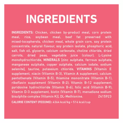 Purina one ingredients list best sale