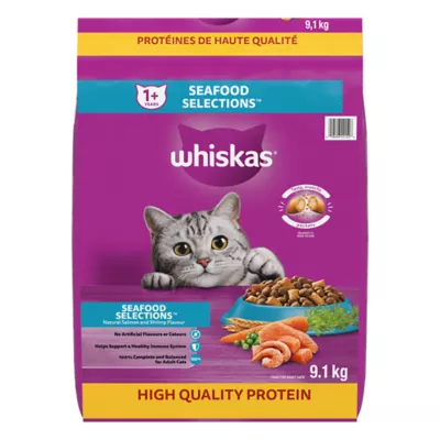 Product Whiskas Seafood Selections Adult Dry Cat Food with Salmon