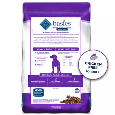 Product Blue Buffalo® Basics™ Skin & Stomach Care Adult Dog Dry Food - Grain Free, Turkey & Potato