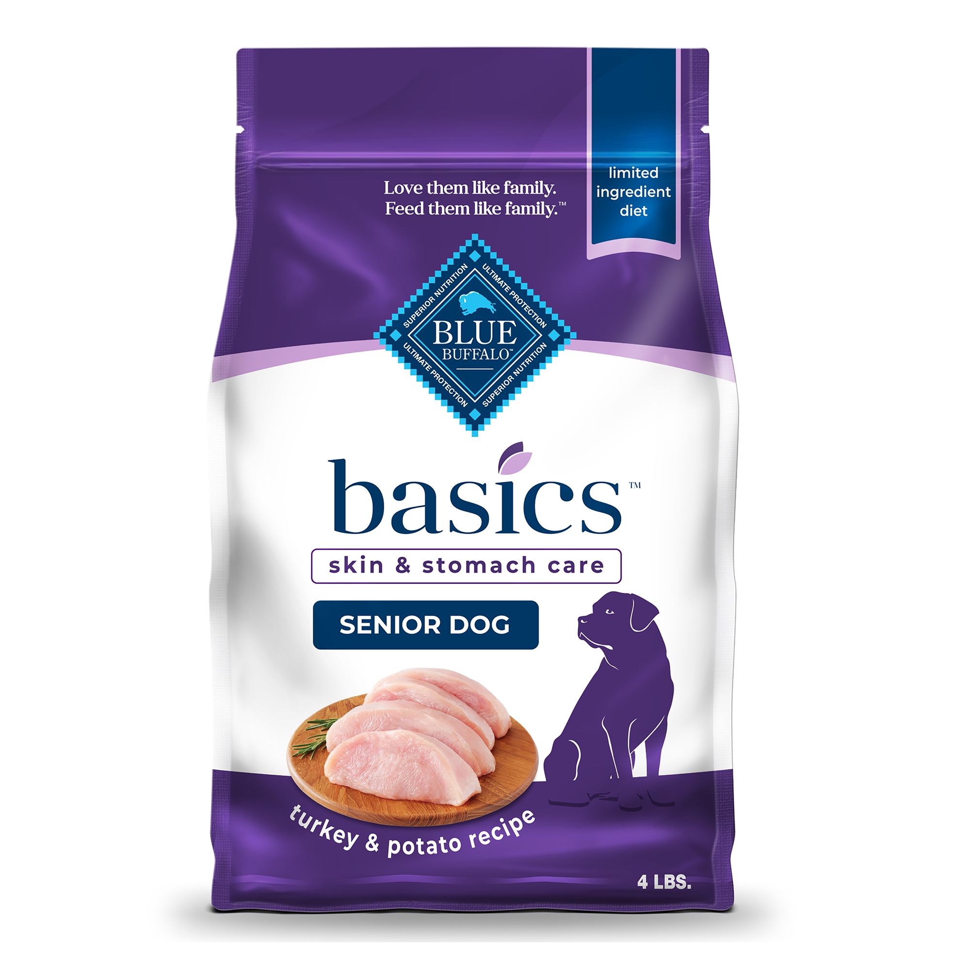 blue buffalo basics limited ingredients turkey & potato dog food