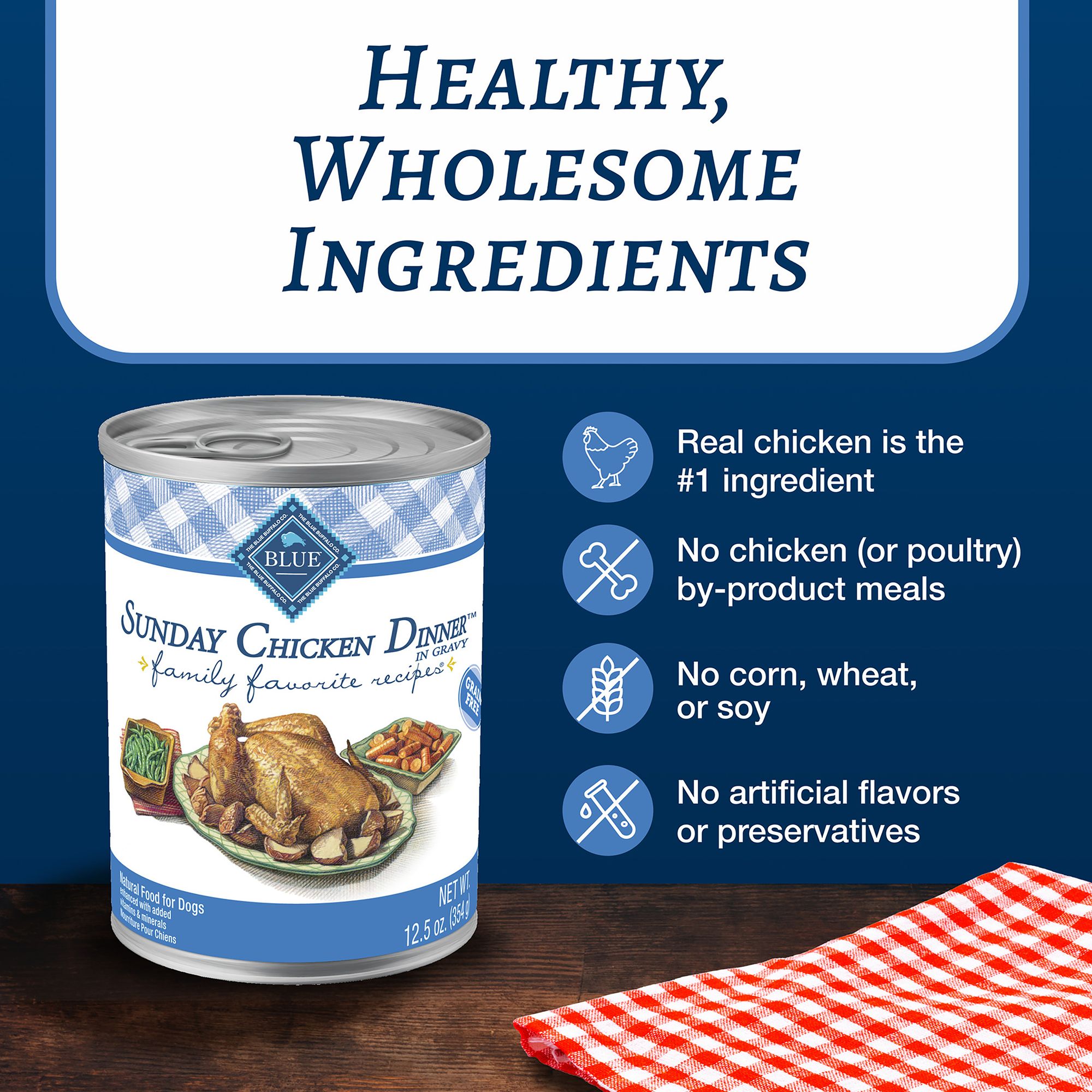 Blue Buffalo® Family Favorites Adult Wet Dog Food - Sunday Chicken