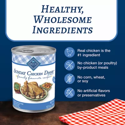 Product Blue Buffalo® Family Favorites Adult Wet Dog Food - Sunday Chicken Dinner, 12.5 oz