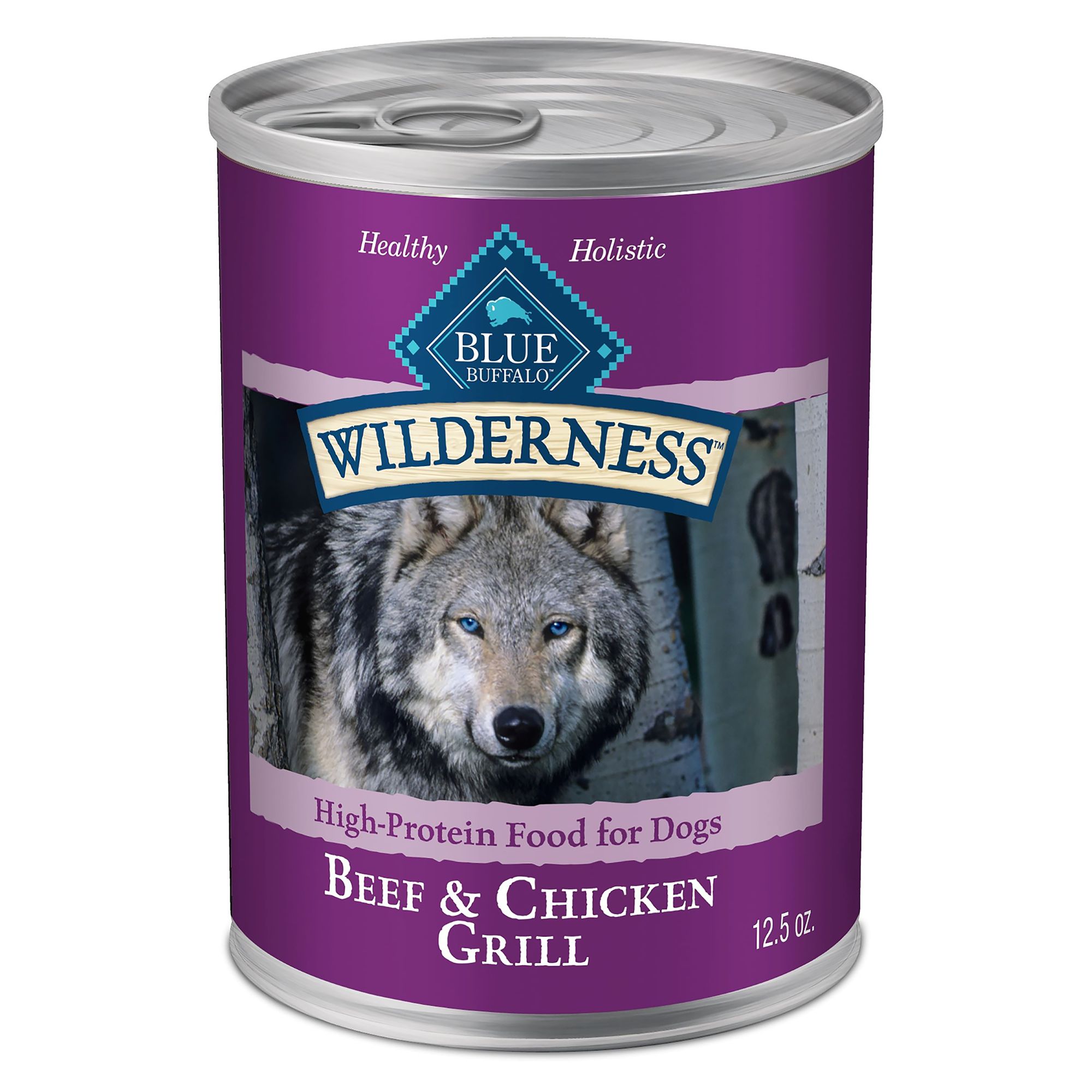 Blue Buffalo Wilderness Adult Wet Dog Food High Protein Grain Free 12.5 oz