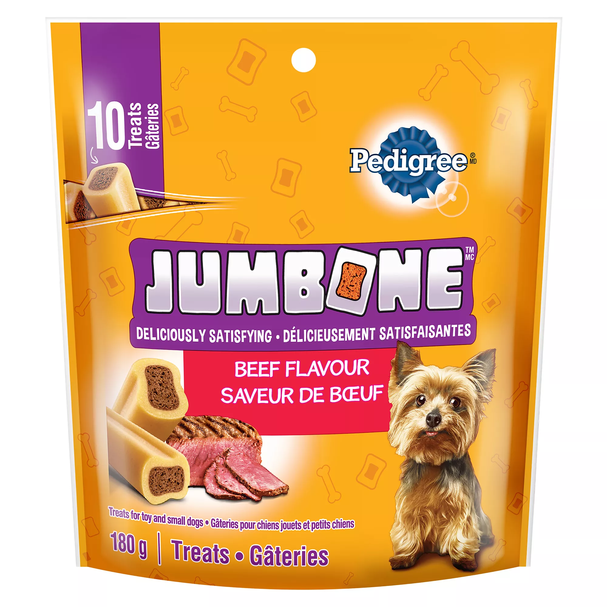 Pedigree Jumbone Adult Mini Dog Treats Meaty Centre Beef Flavour