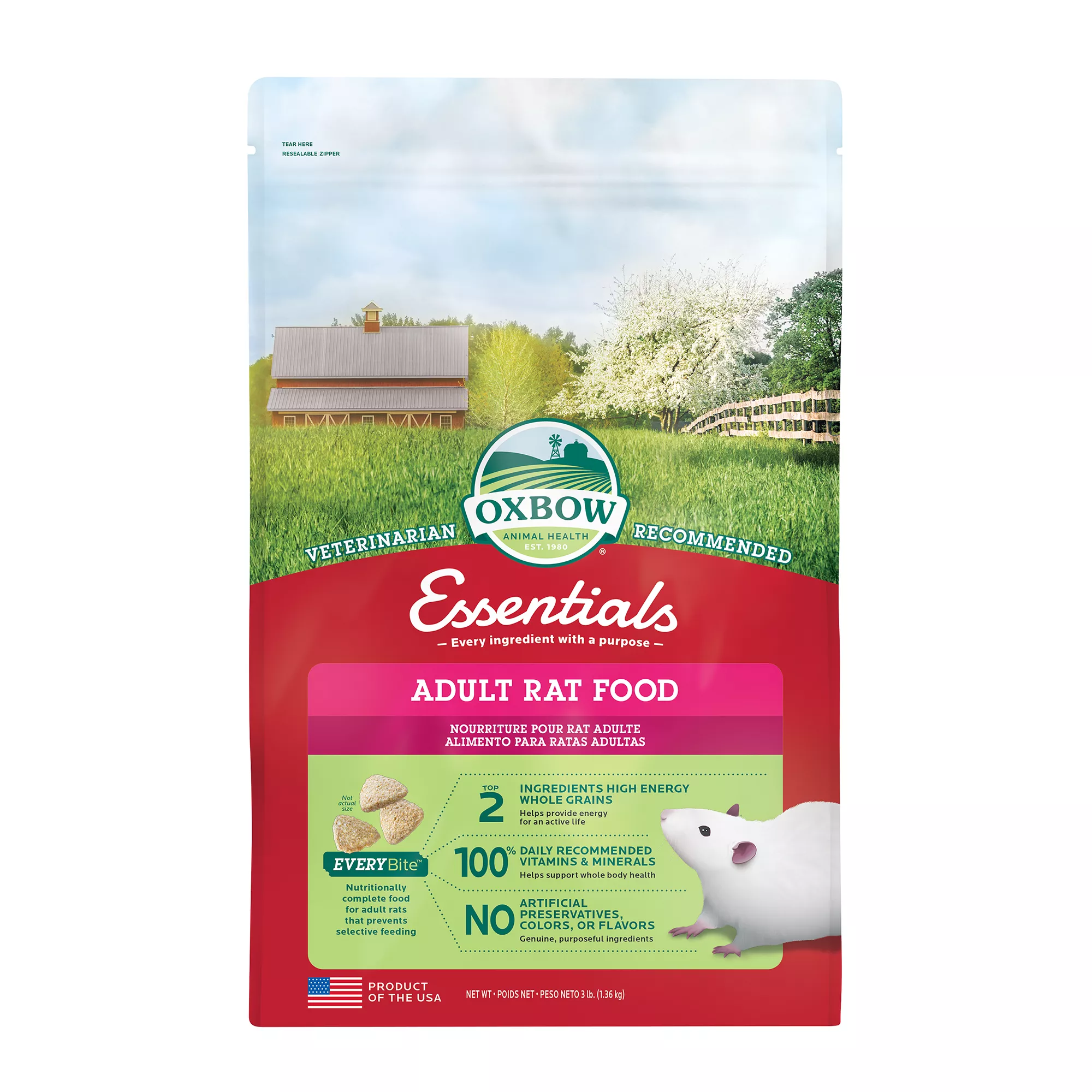 Oxbow Essentials Adult Rat Food