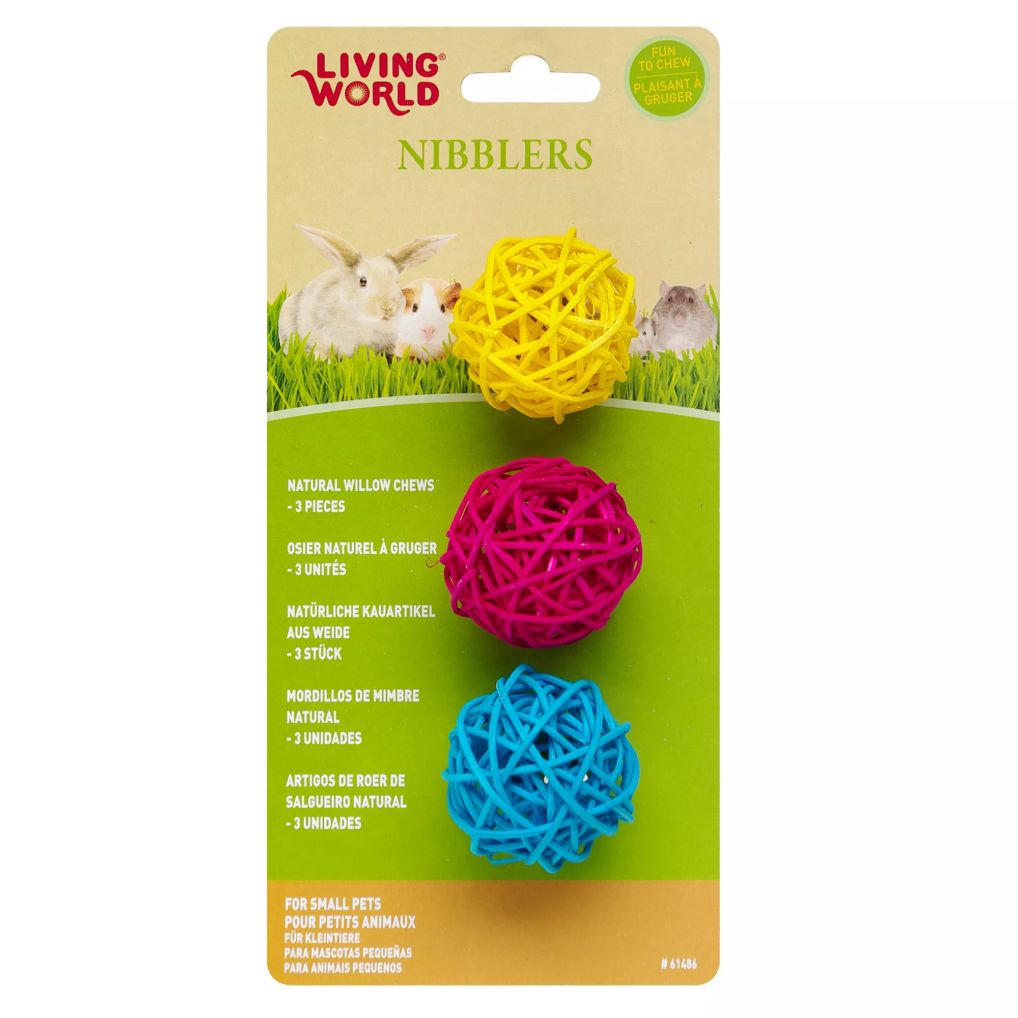 Living World® Nibblers Natural Willow Small Pet Chews