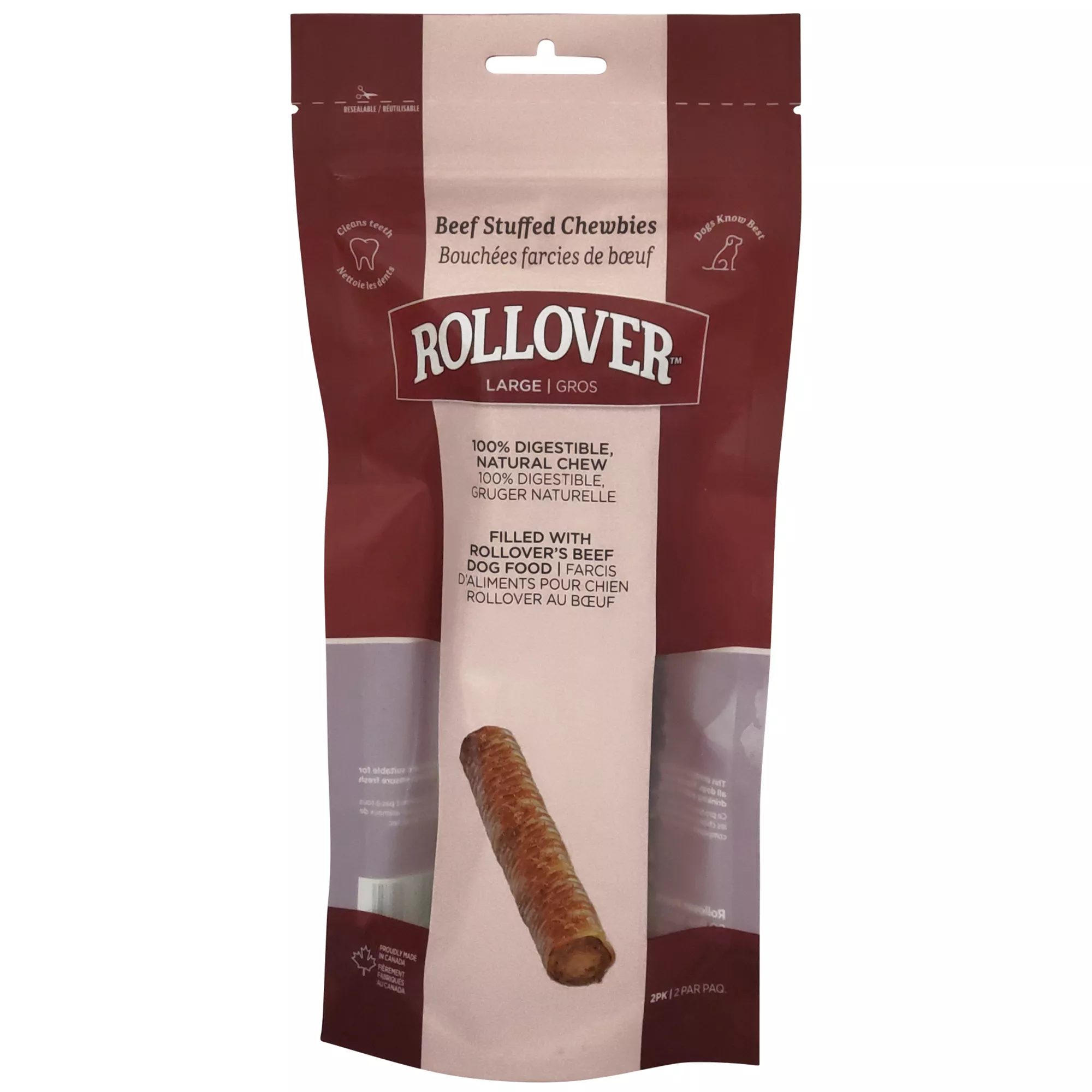 Rollover Stuffed Chewbies Premium Dog Treats