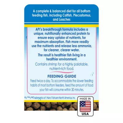 Product API® Bottom Feeder Premium Shrimp Pellets Fish Food