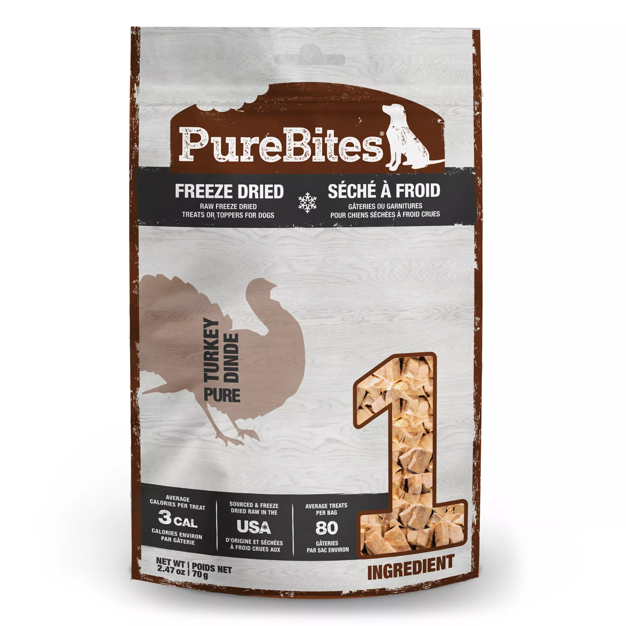 PureBites® Freeze Dried Dog Treat - Turkey