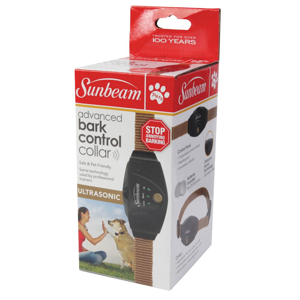 Sunbeam Advanced Ultrasonic Bark Control Dog Collar dog Bark Control