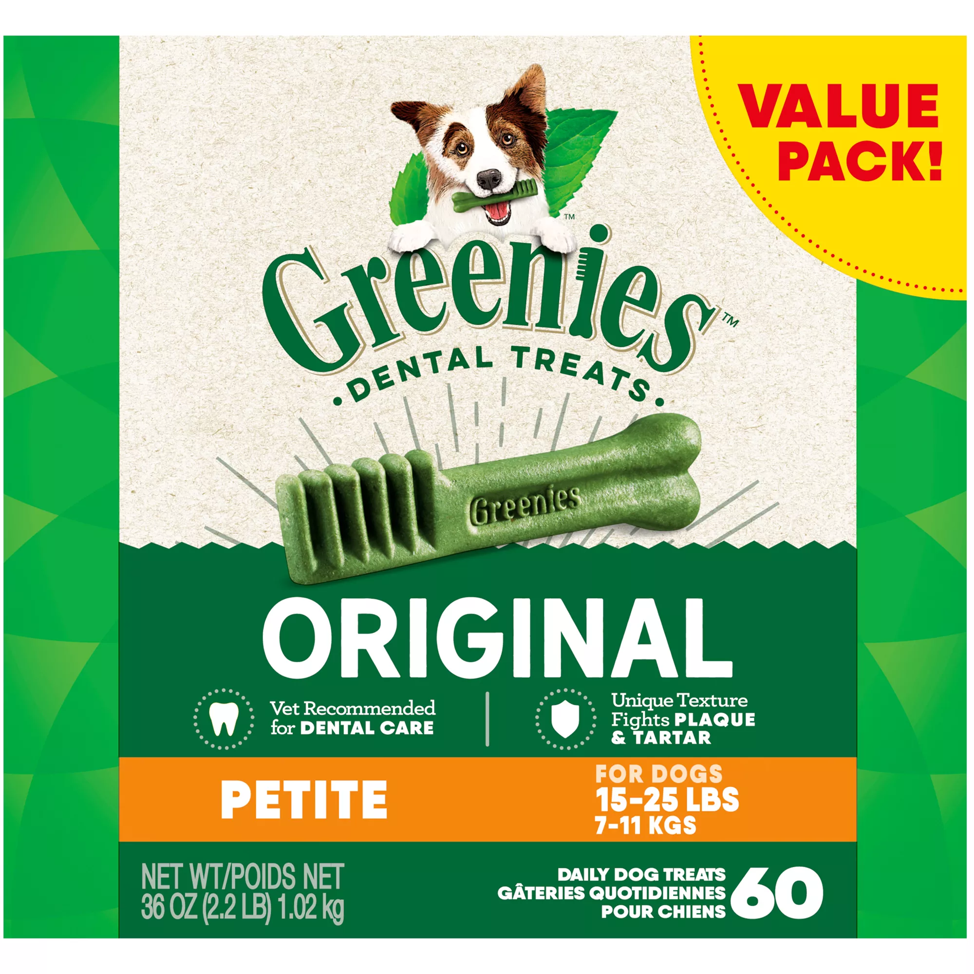 Greenies&trade; Adult Petite Dog Dental Treats - Natural, Oral Health, Original