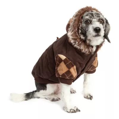 Pet Life Argyle Parka Dog Coat - Image 1