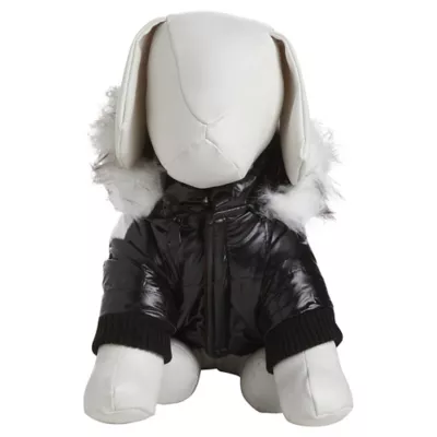 Product Pet Life Striped Fashion Parka With Removable Hood