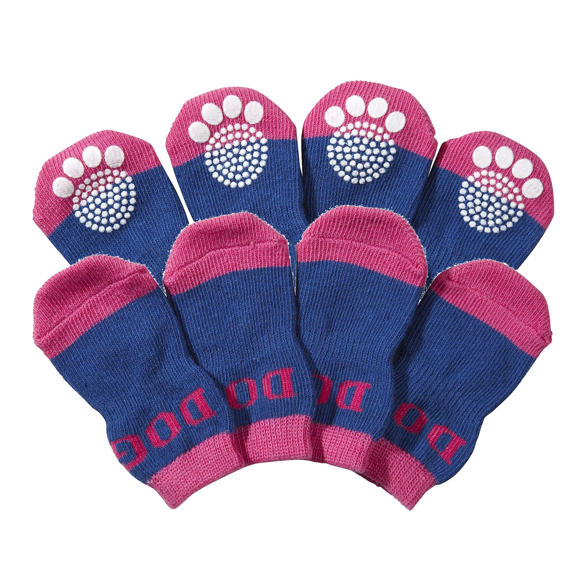 Canada Pooch Slouchy Anti-Slip Dog Socks - Pink - PetSmart