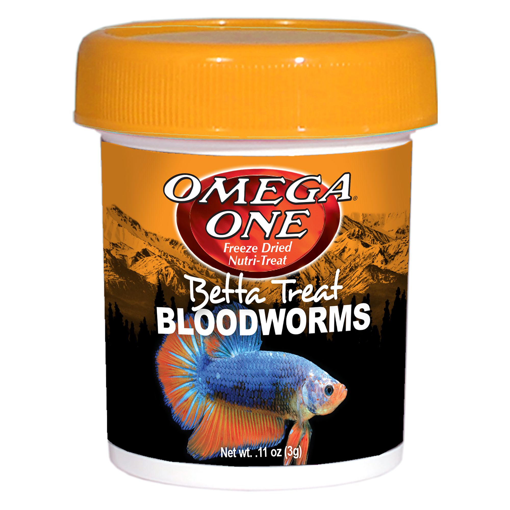 Omega™ One Freeze Dried Bloodworms Fish Treat, fish Food