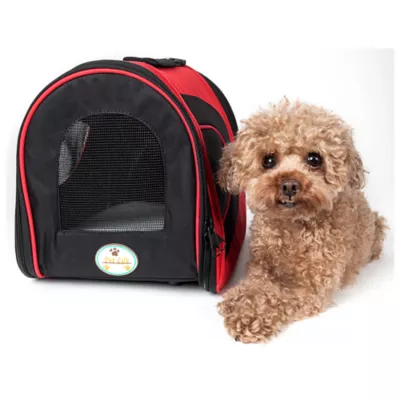 Product Pet Life Airline Approved Folding Sporty Mesh Pet Carrier