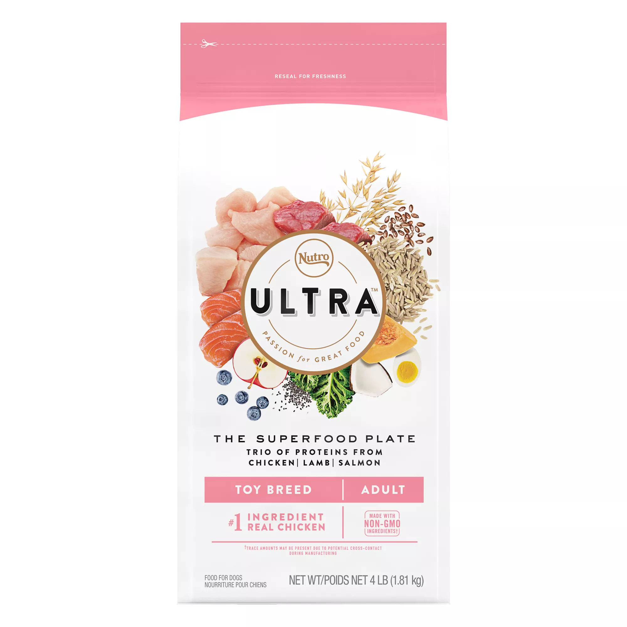 NUTRO ULTRA&trade; Small Breed Adult Dry Dog Food - Weight Management, Chicken, Lamb, Salmon