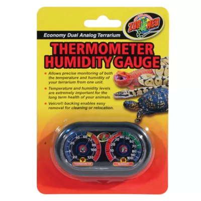 Product Zoo Med Reptile Terrarium Thermometer Humidity Gauge