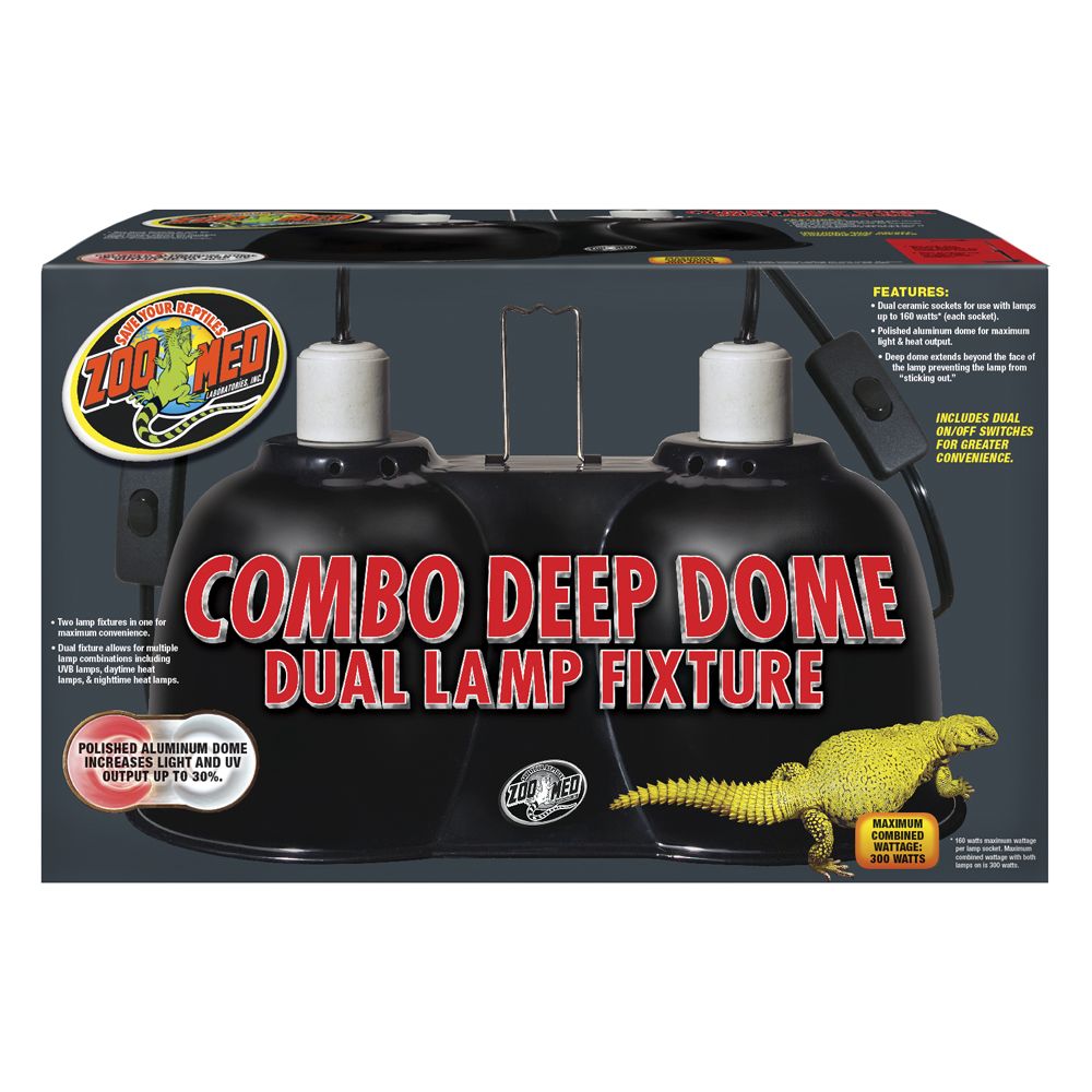 double dome reptile lamp
