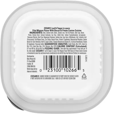 Product Cesar® Classics Adult Wet Dog Food - Loaf & Topper, 3.5 Oz.