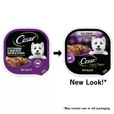 Product Cesar® Classics Adult Wet Dog Food - Loaf & Topper, 3.5 Oz.