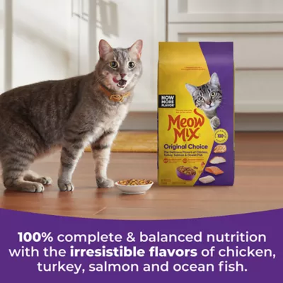 Product Meow Mix Original Choice Dry Cat Food All Ages, Chicken, Turkey, Salmon, Ocean Fish
