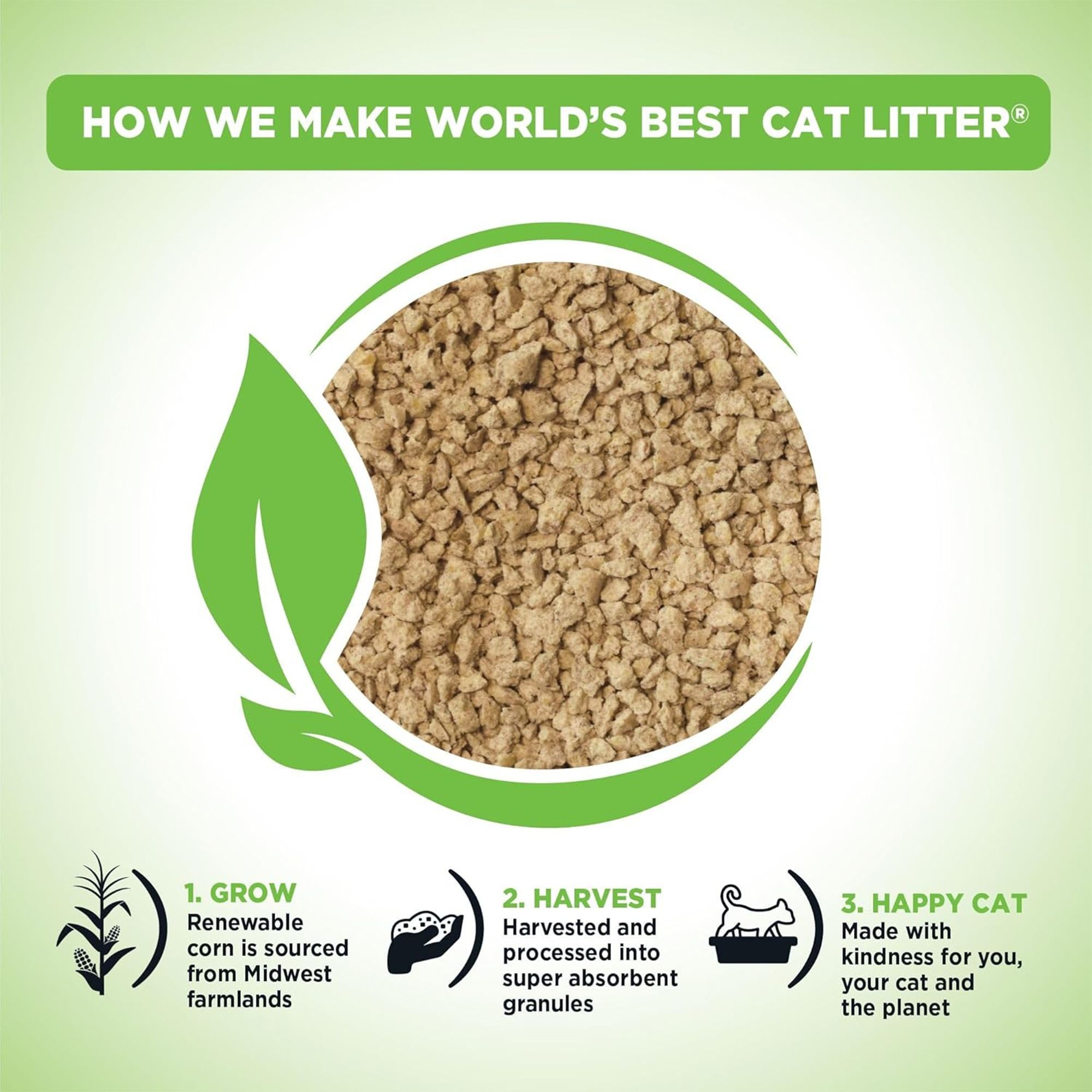 World's Best® Corn Cat Litter - Comfort Care, Unscented - thumbnail 2