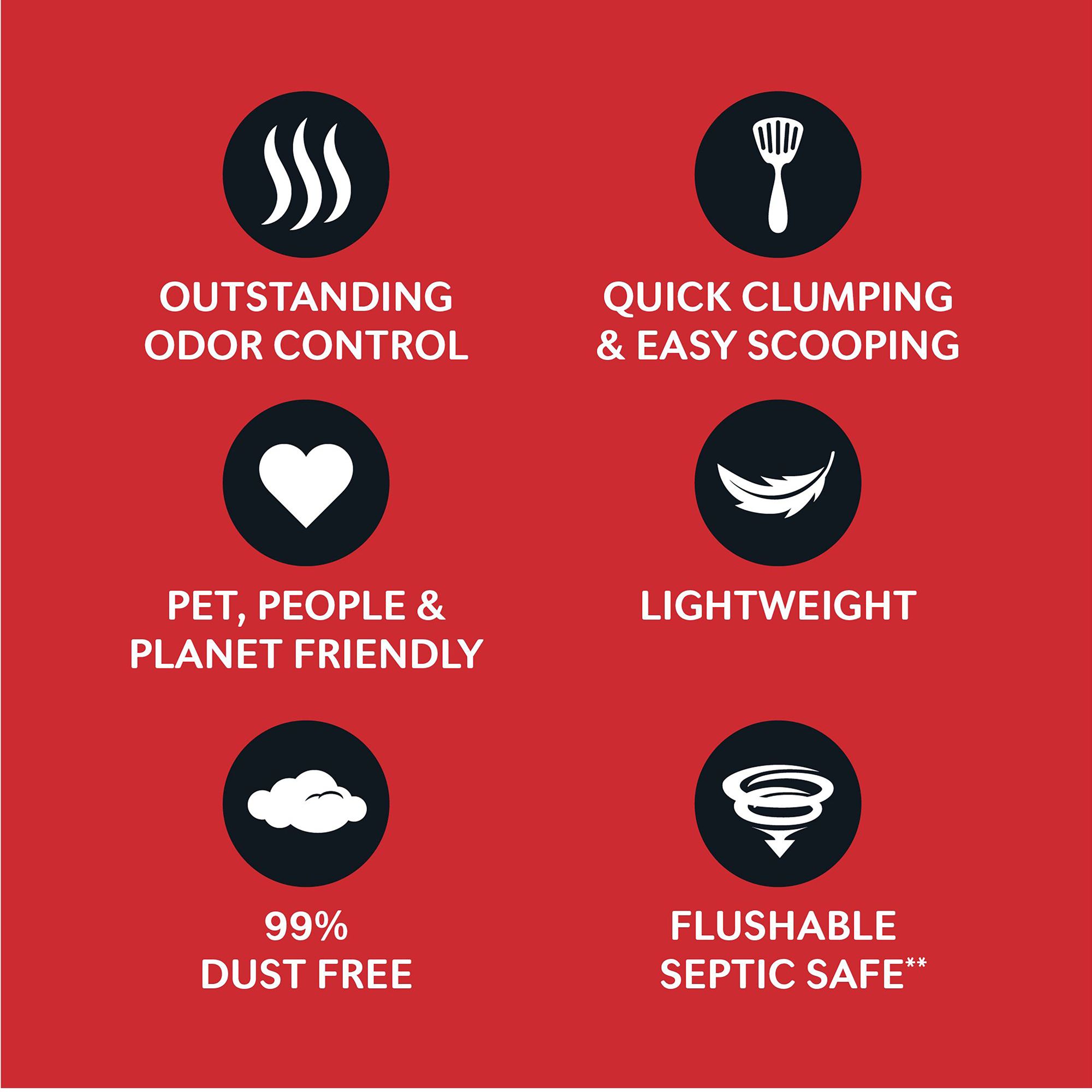 World's Best® Multiple Cat Corn Cat Litter - Unscented, 99% Dust Free, Clumping - thumbnail 5