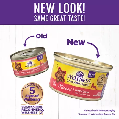Product Wellness® Complete Health Adult Cat Wet Food - Natural, Grain Free, Minced, 3 Oz