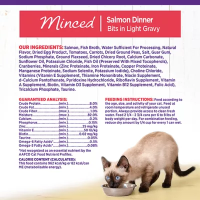 Product Wellness® Complete Health Adult Cat Wet Food - Natural, Grain Free, Minced, 3 Oz