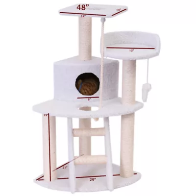 Product Majestic Pet 48-in Casita Cat Tree, Off White