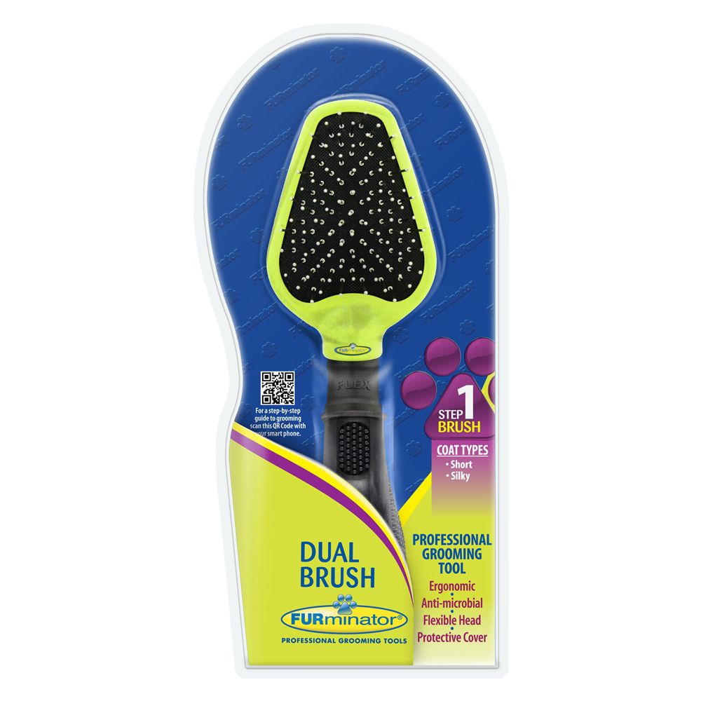 FURminator® Dual Dog Brush dog Brushes, Combs & Blowdryers PetSmart