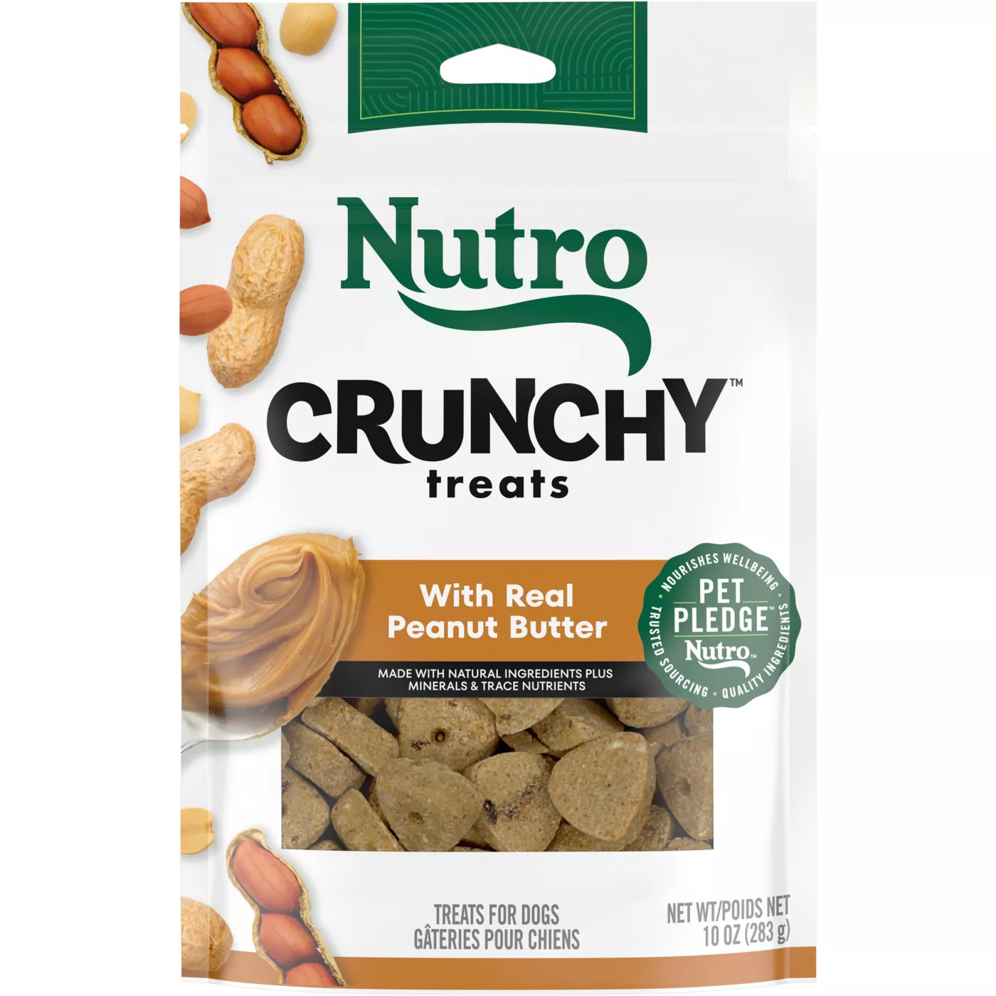 Nutro Crunchy with Real Peanut Butter Dog Treats 10 oz