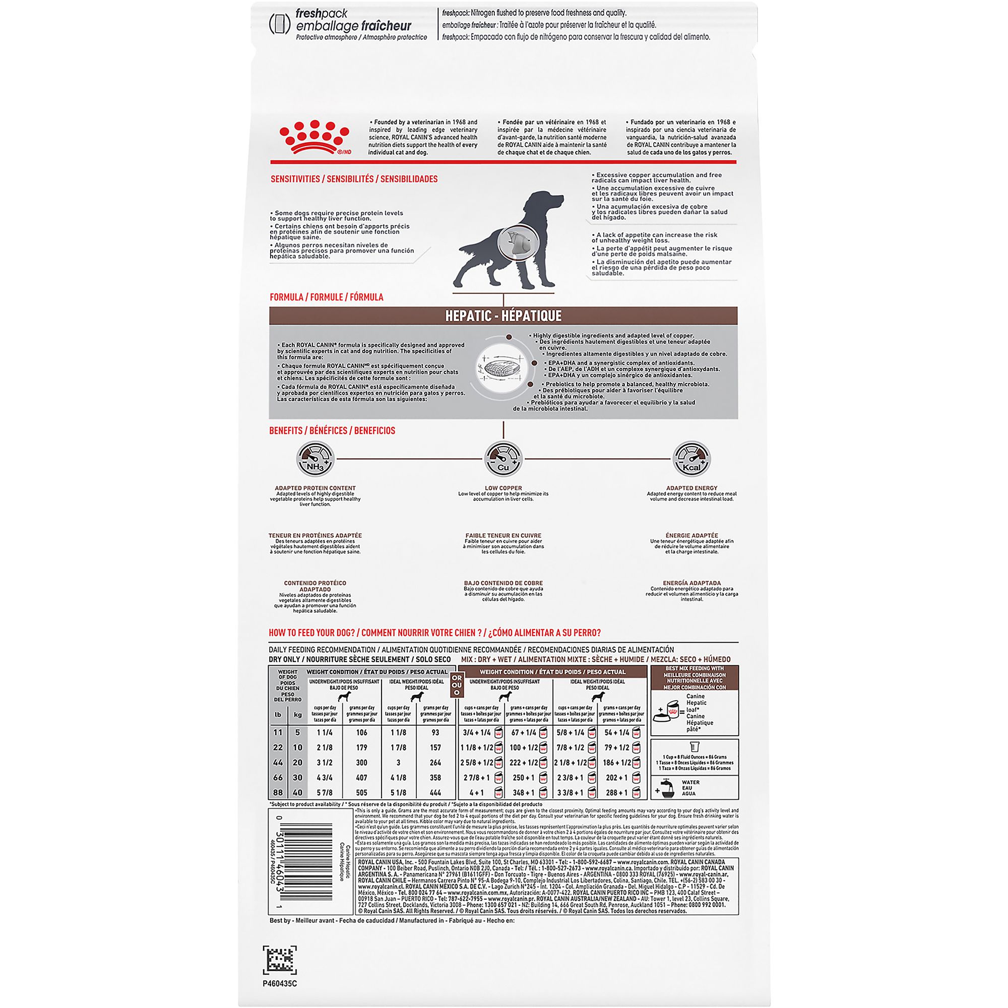 hepatic royal canin dog