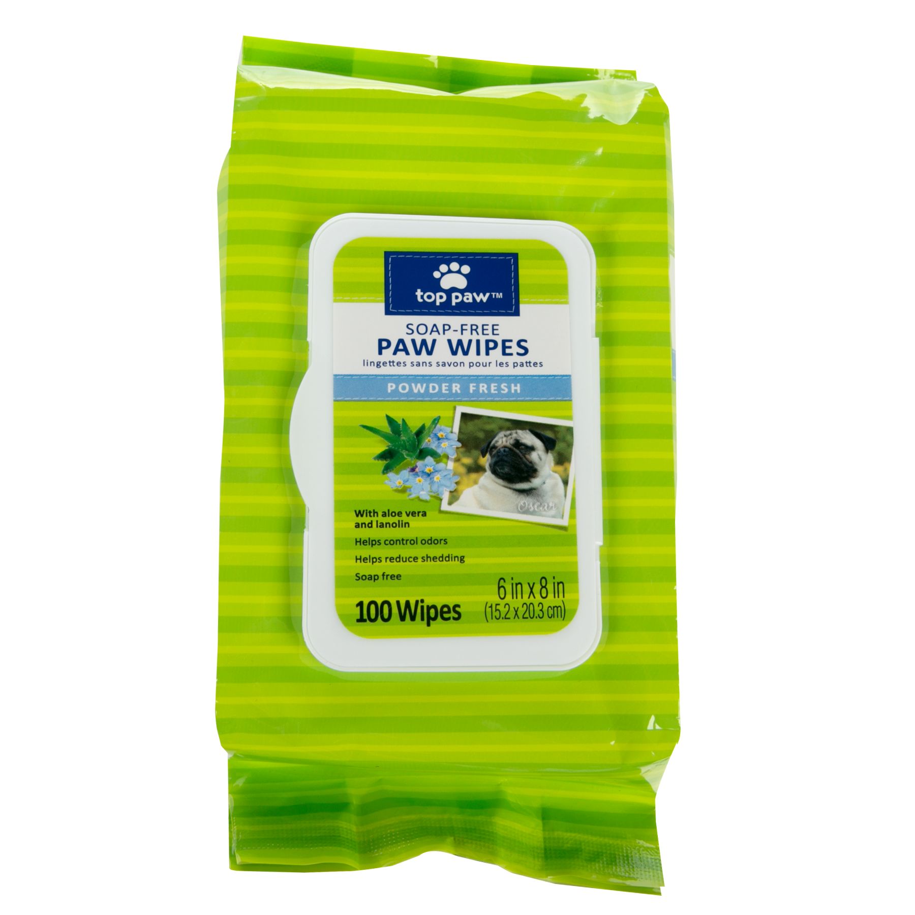 Top Paw® SoapFree Dog Paw Wipes Powder Fresh dog Shampoos