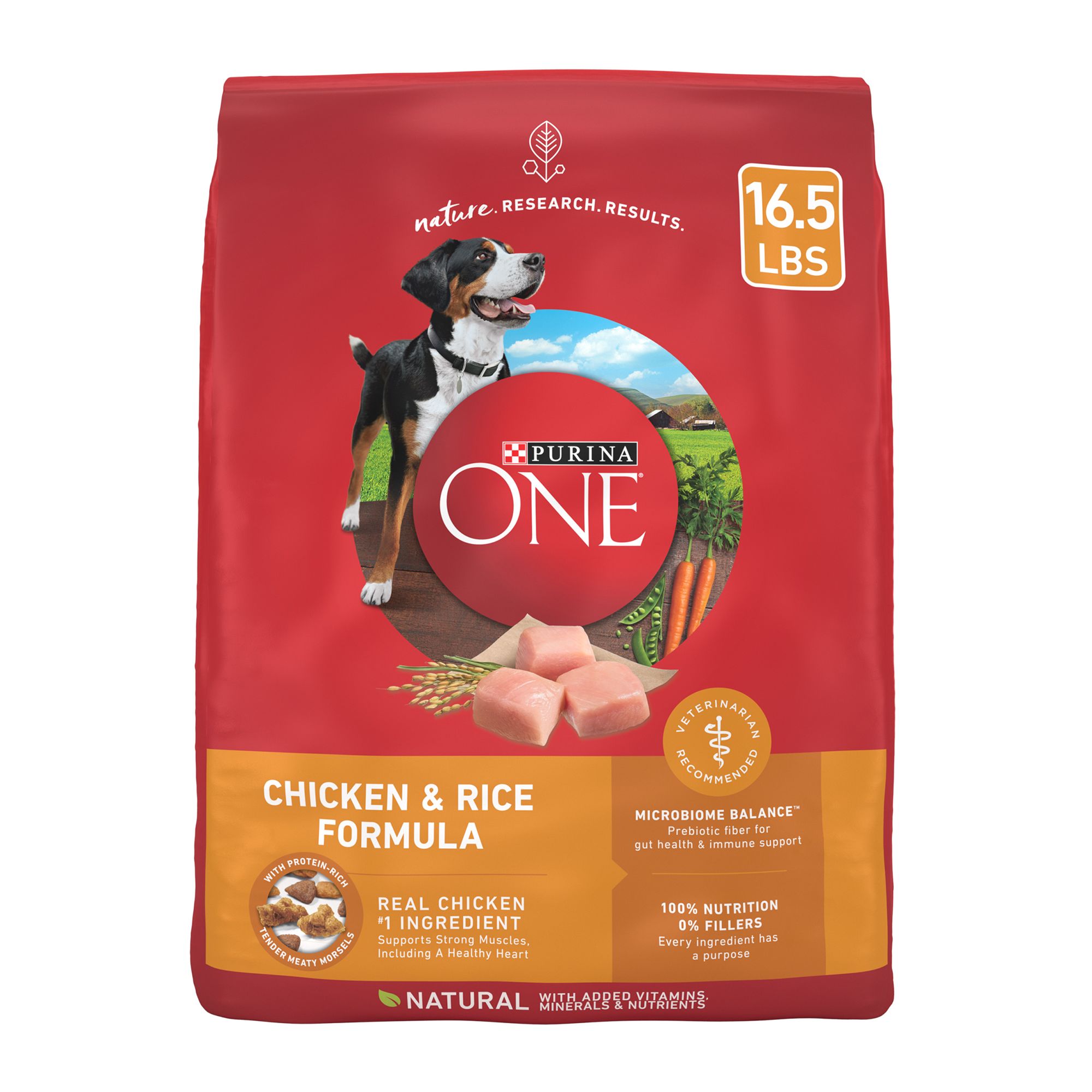 Purina ONE SmartBlend Chicken & Rice Formula Adult Premium Dog Food 8 lb. Bag