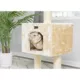 Product Armarkat 42-in Faux Fur Real Wood Cat Kitten Scratching Post Tree, Beige